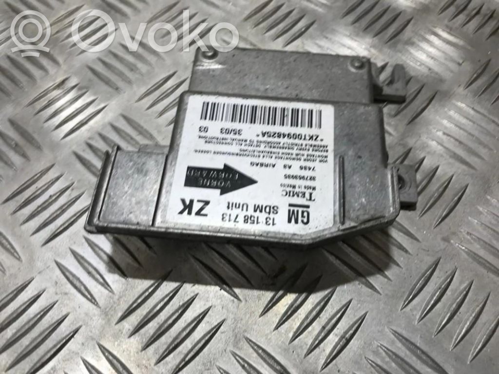 Opel Meriva A Sterownik / Moduł Airbag 