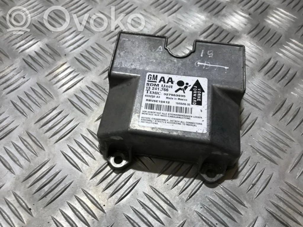 Opel Zafira B Centralina/modulo airbag 