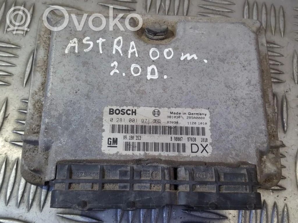 Centralina/modulo del motore   0281001971,09180353,0281001971,09180353