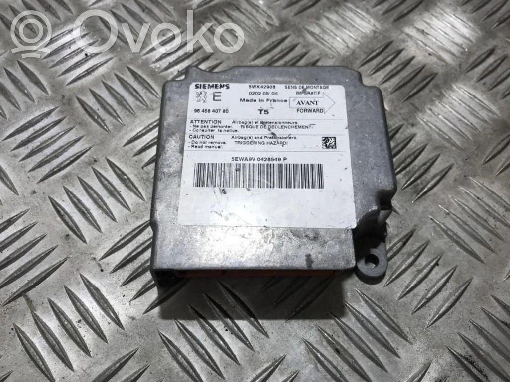 Peugeot 307 Unitate/modul de comandă airbaguri