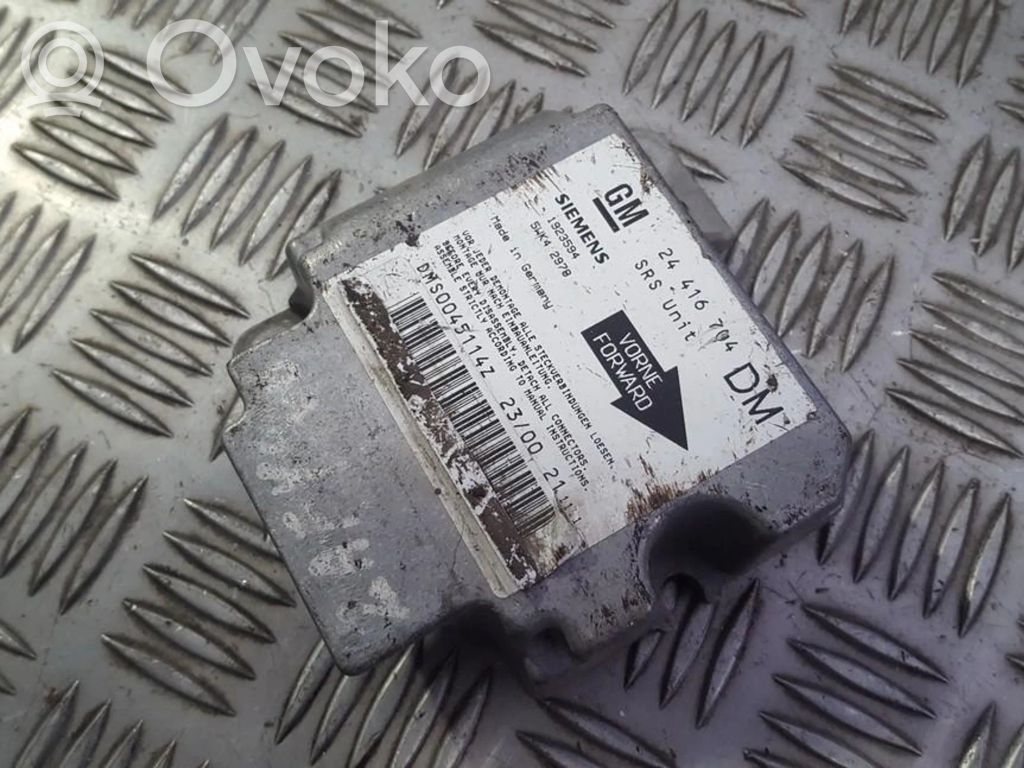 Opel Zafira A Unitate/modul de comandă airbaguri
