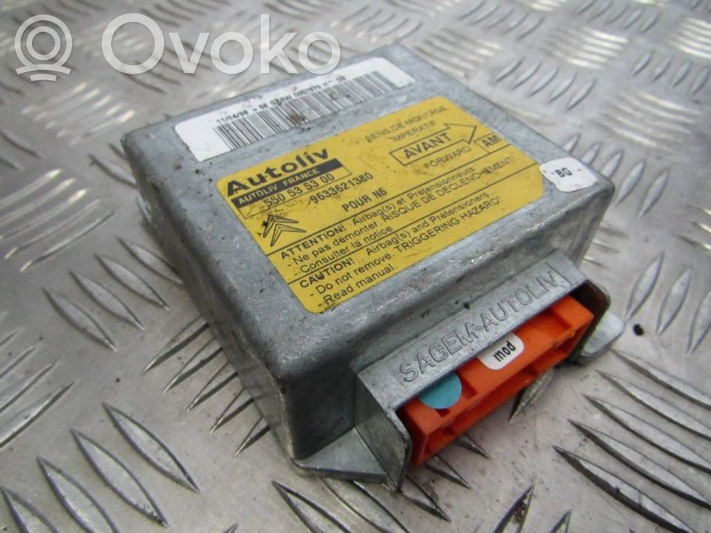 Unidad de control/módulo del Airbag   9633621380,550535300,550535300,9633621380