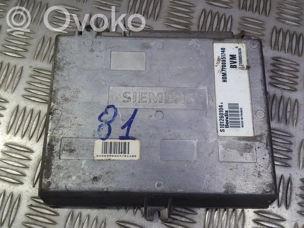 Engine control unit/module   S101260104,HOM7700851740,HOM7700851740,S101260104