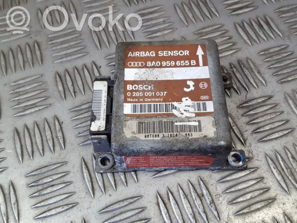 Turvatyynyn ohjainlaite/moduuli   8A0959655B,0285001037,0285001037,8A0959655B