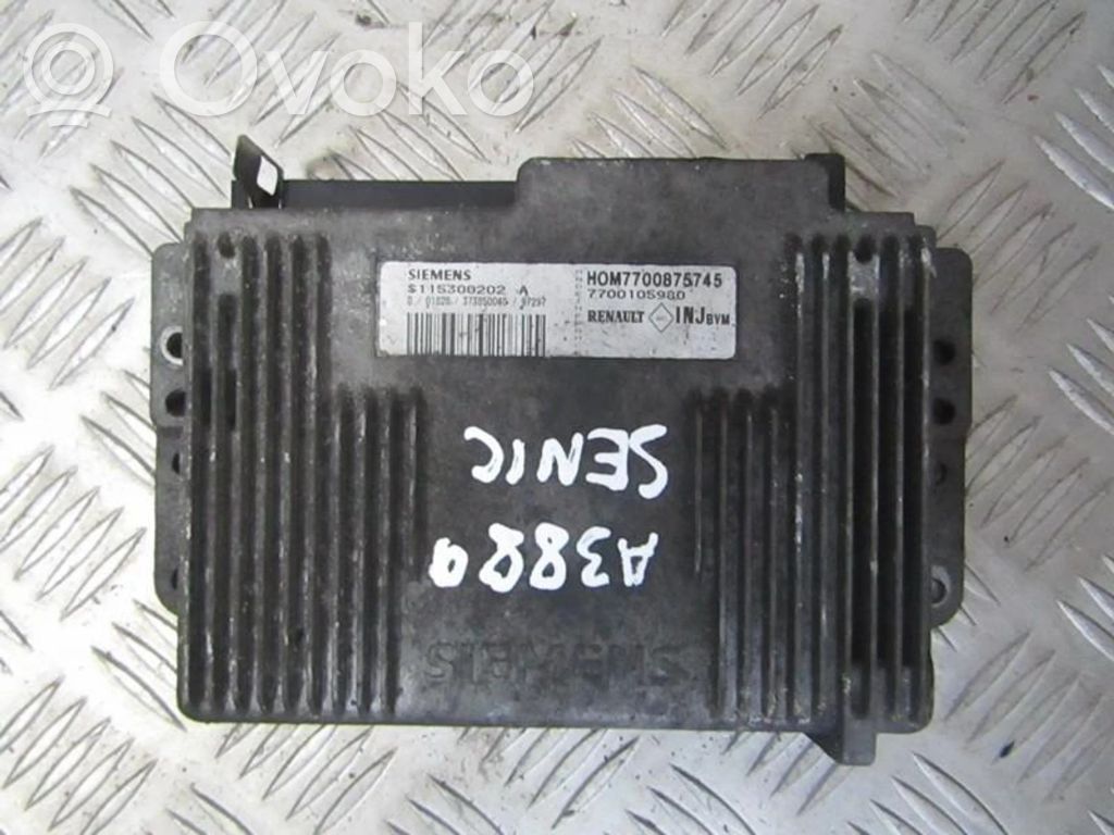 Unidad de control/módulo del motor   7700105980,HOM7700875745,7700105980,HOM7700875745,S115300202A