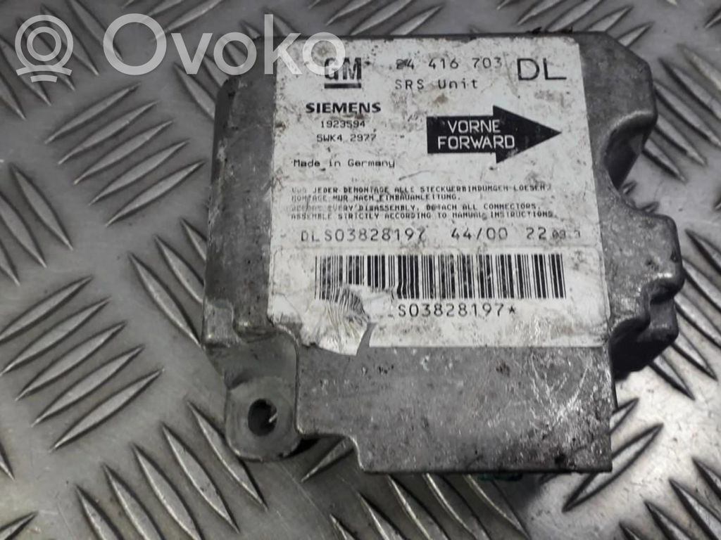 Sterownik / Moduł Airbag   24416703,S03828197,24416703,S03828197