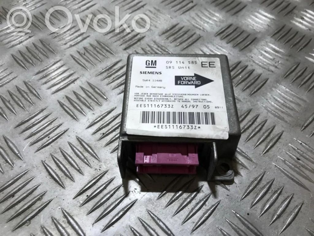 Opel Corsa B Unidad de control/módulo del Airbag 