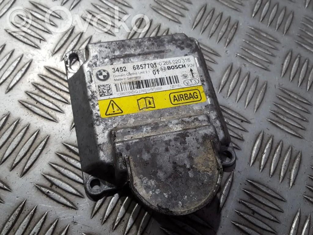 BMW 1 F20 F21 Centralina/modulo airbag 