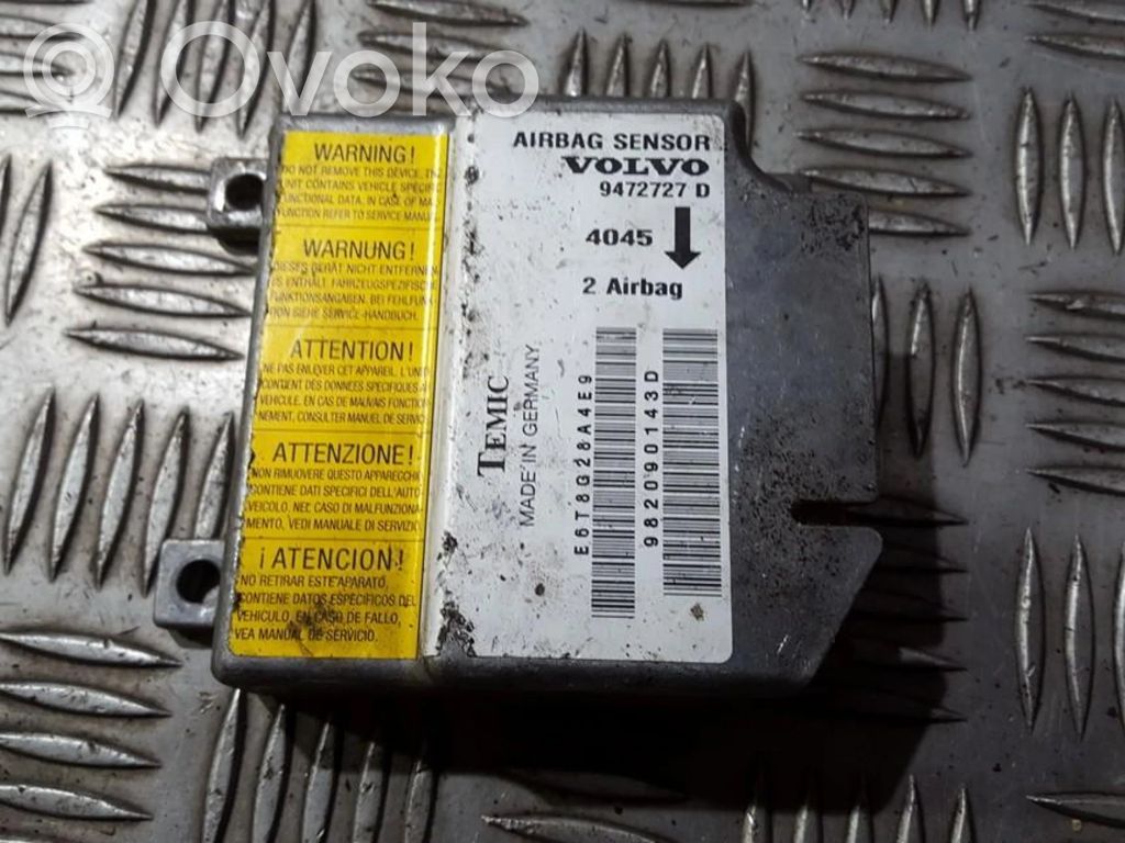Airbagsteuergerät   9472727D,E6T8G28A4E9,9472727D,E6T8G28A4E9