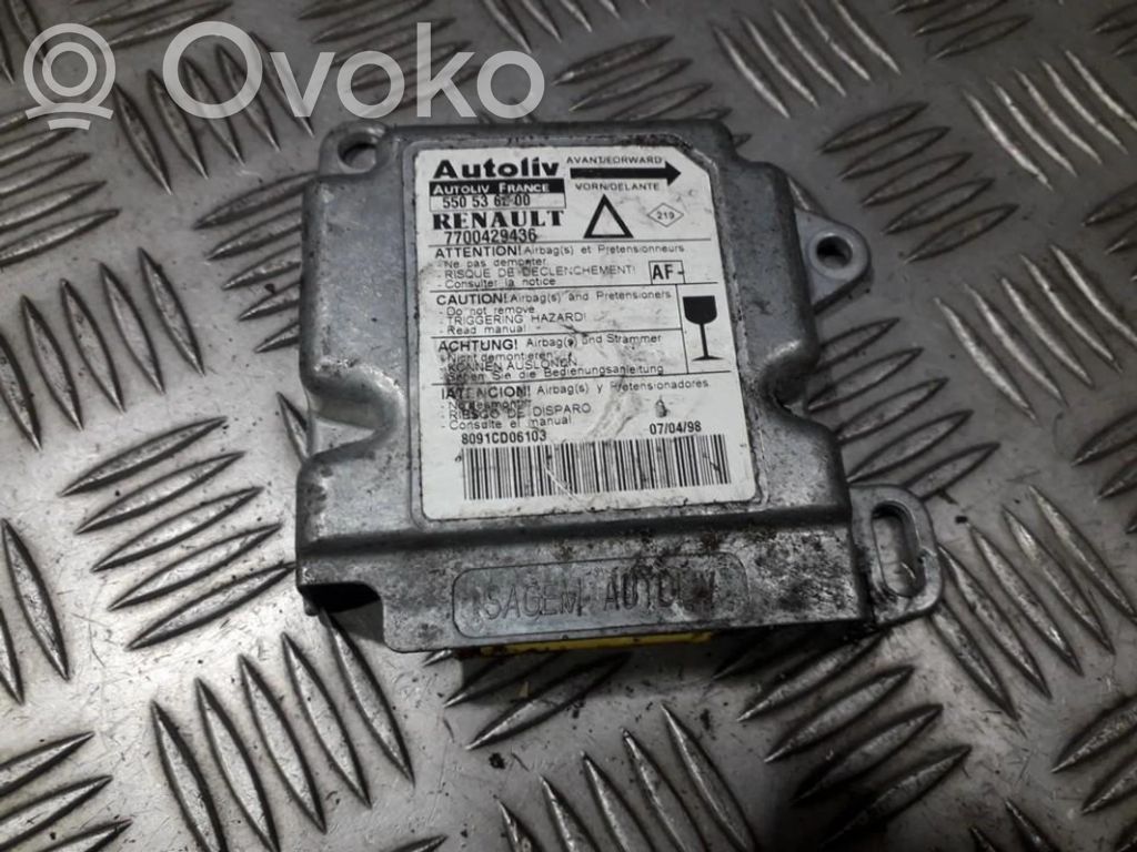 Renault Laguna I Centralina/modulo airbag 