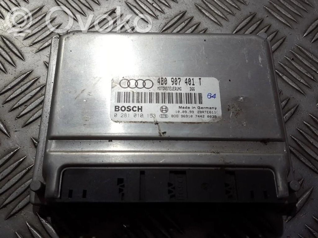 Engine control unit/module   4B0907401T,028101015328RTE611,0281010153,28RTE611,4B0907401T