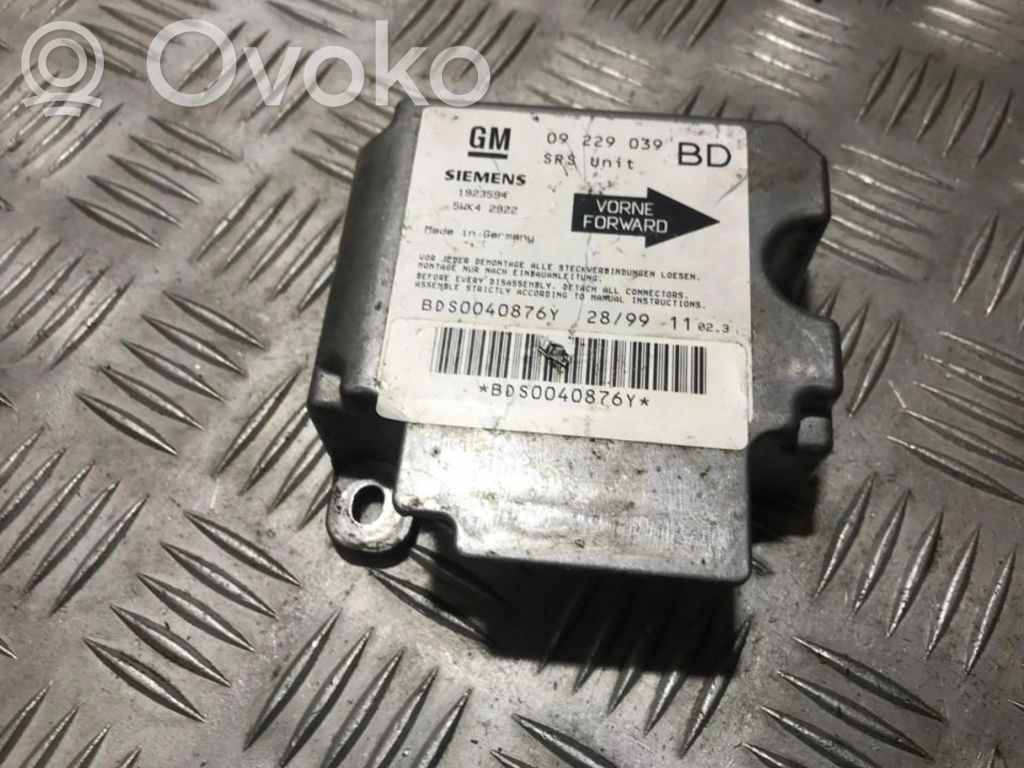 Opel Vectra B Unitate/modul de comandă airbaguri 
