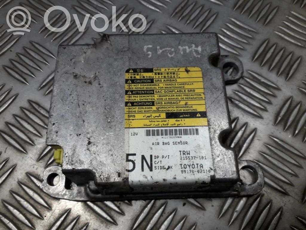 Toyota Auris 150 Unitate/modul de comandă airbaguri 
