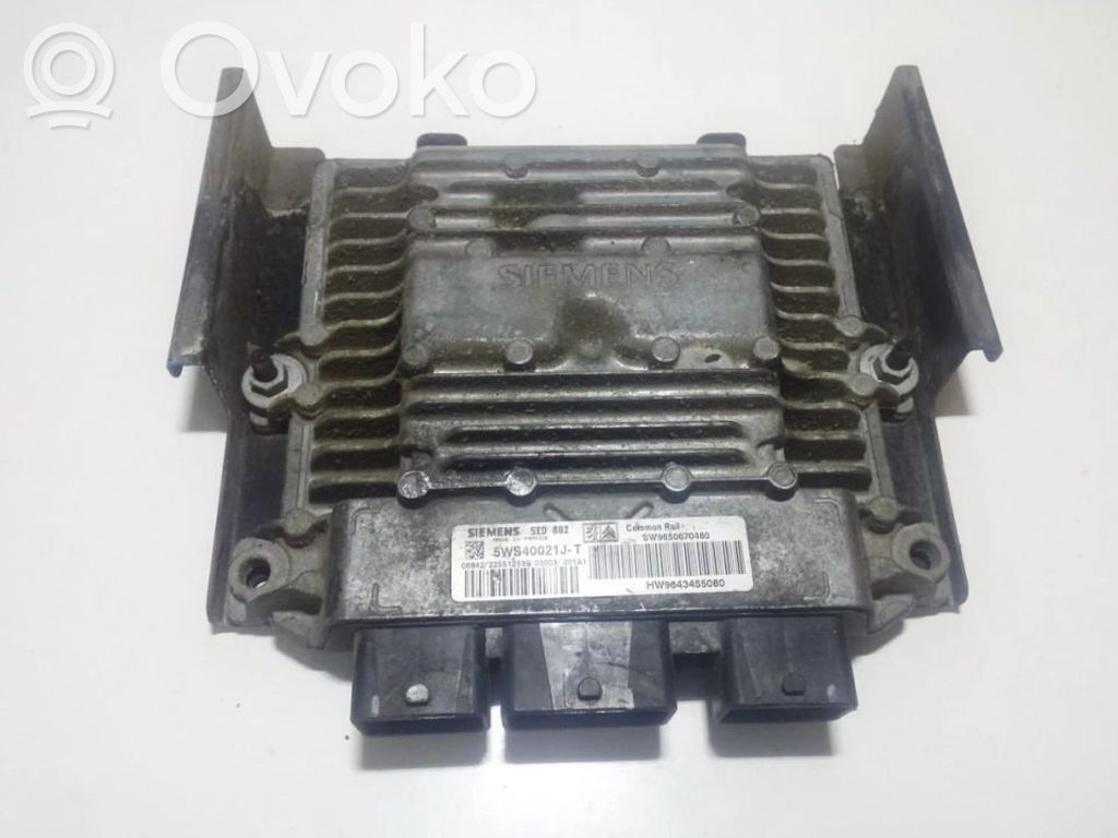 Engine control unit/module   5WS40021JT,5WS40021JT,HW9643455080,SW9650670480