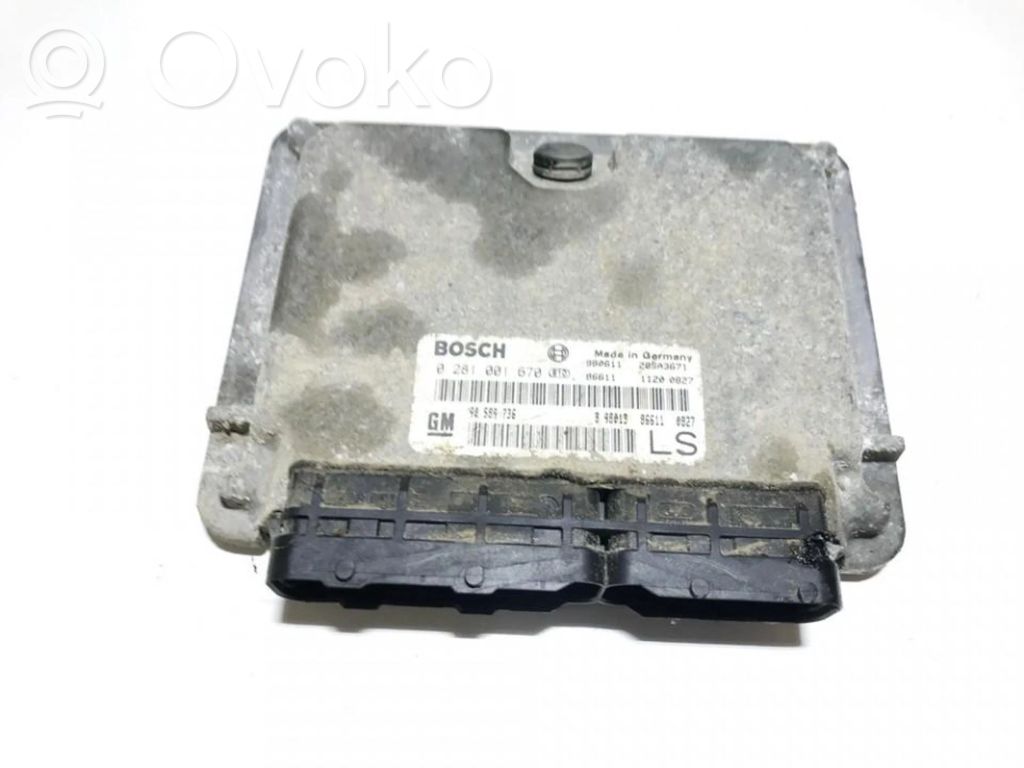 Opel Astra G Variklio valdymo blokas 