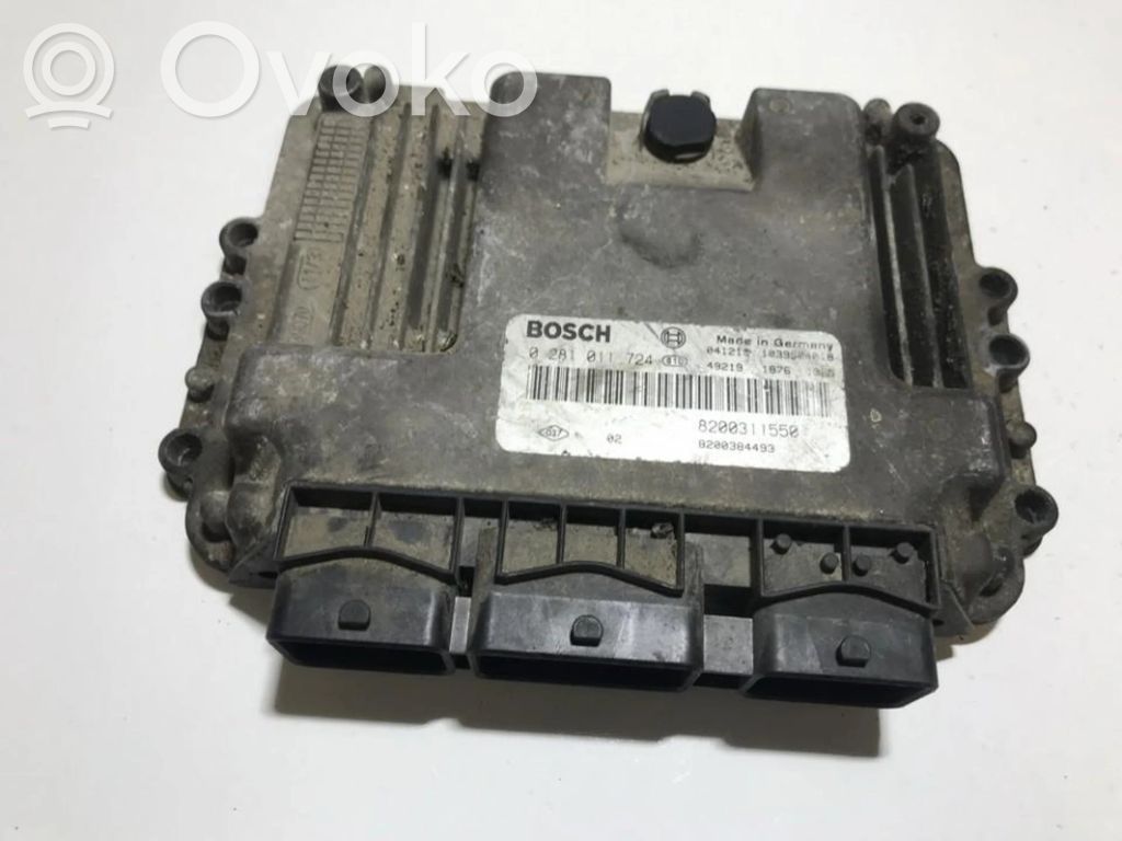Engine control unit/module   0281011724,1039S04018,0281011724,041219,1039S04018,8200311550,8200384493