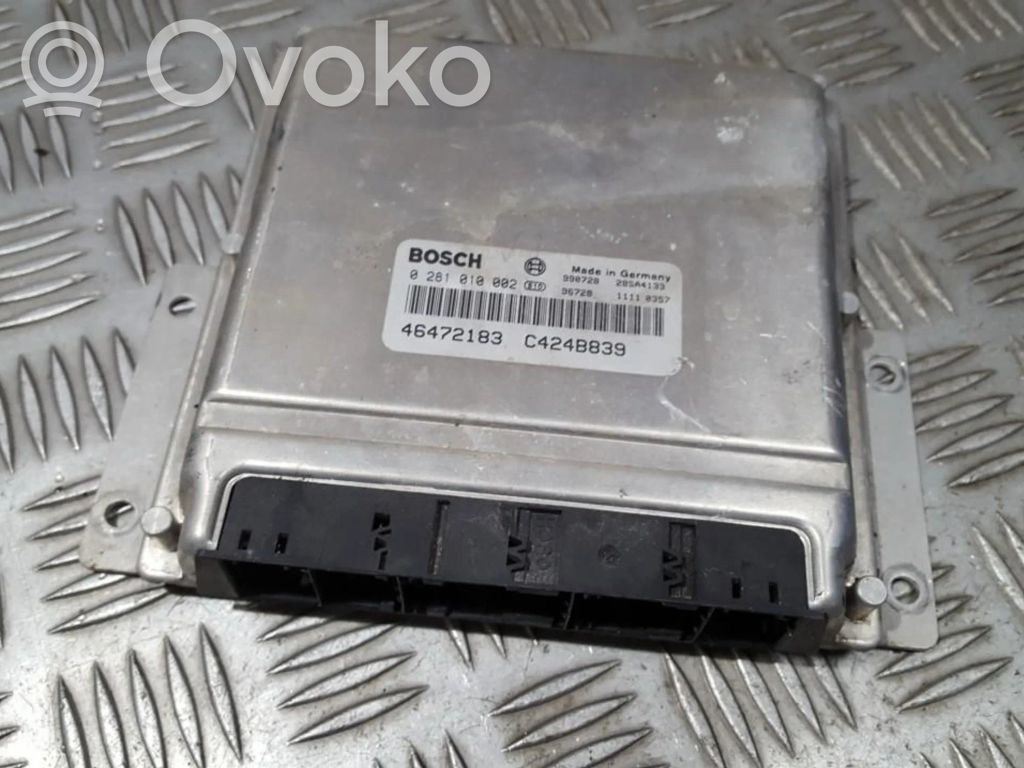 Engine control unit/module   0281010002,46472183,0281010002,46472183,C424B839