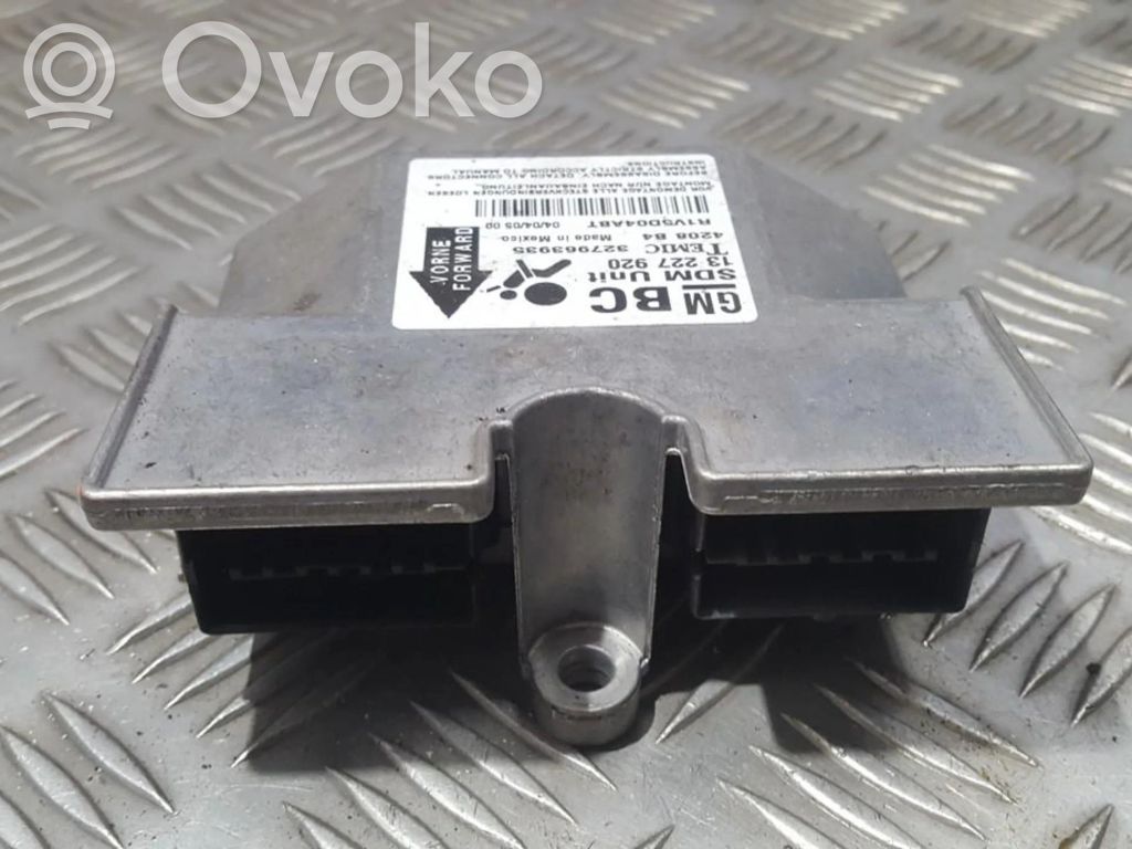 Opel Astra H Centralina/modulo airbag 