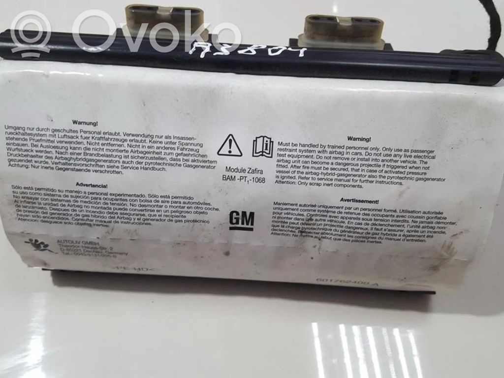 Opel Zafira B Airbag del passeggero