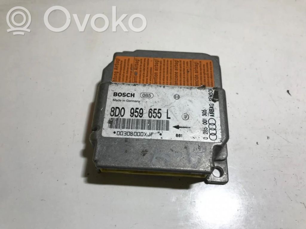 Turvatyynyn ohjainlaite/moduuli   8D0959655L,0285001305,0285001305,8D0959655L