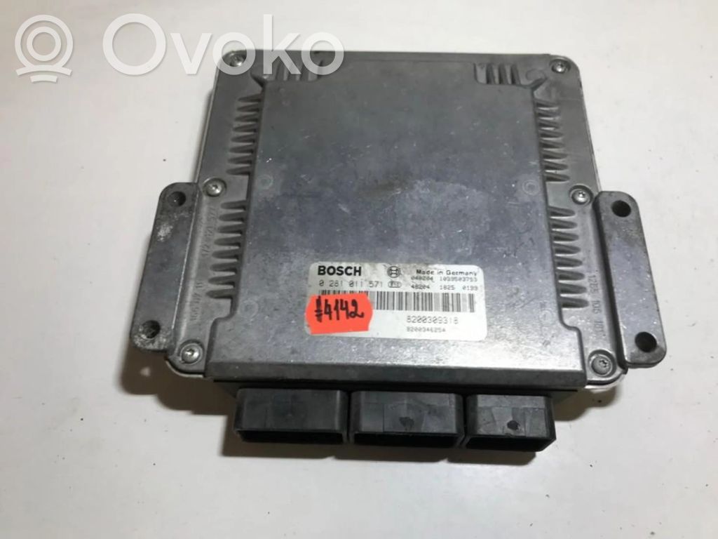 Unitate/modul de control motor   0281011571,1039S03753,0281011571,040204,1039S03753,8200309318,8200346254