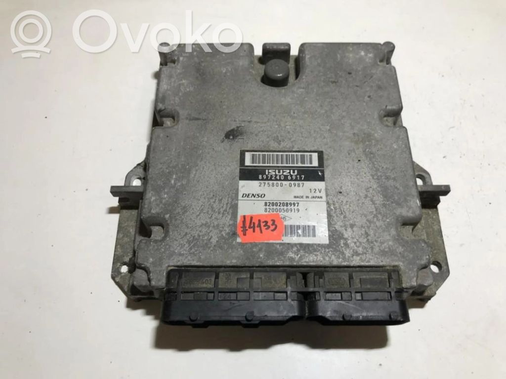 Centralina/modulo del motore   8972406917,8972406917,2758000987,8200050919,8200208997,8972406917,8972406917