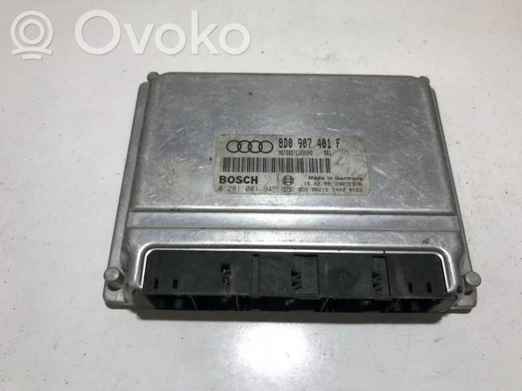 Engine control unit/module   8D0907401F,0281001945,0281001945,28RTE376,74420163,8D0907401F