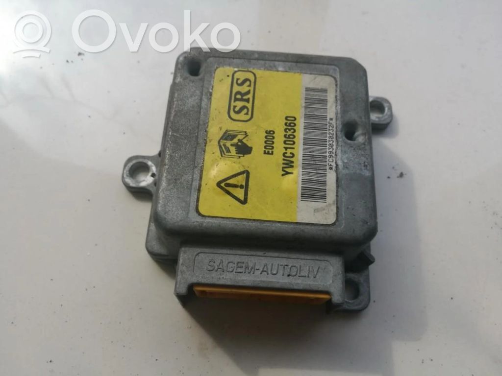 Centralina/modulo airbag   YWC106360,E0006,E0006,YWC106360
