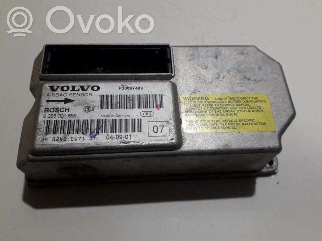 Unidad de control/módulo del Airbag   0285001655,P30667469,0285001655,P30667469