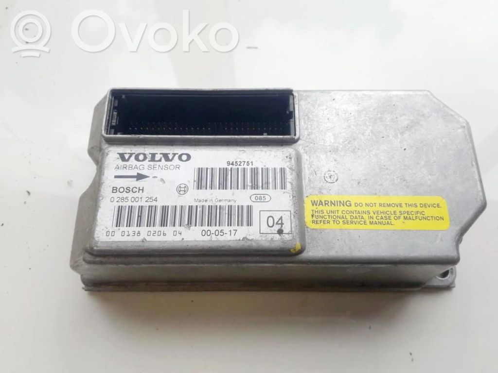 Module de contrôle airbag   0285001254,9452751,0285001254,9452751