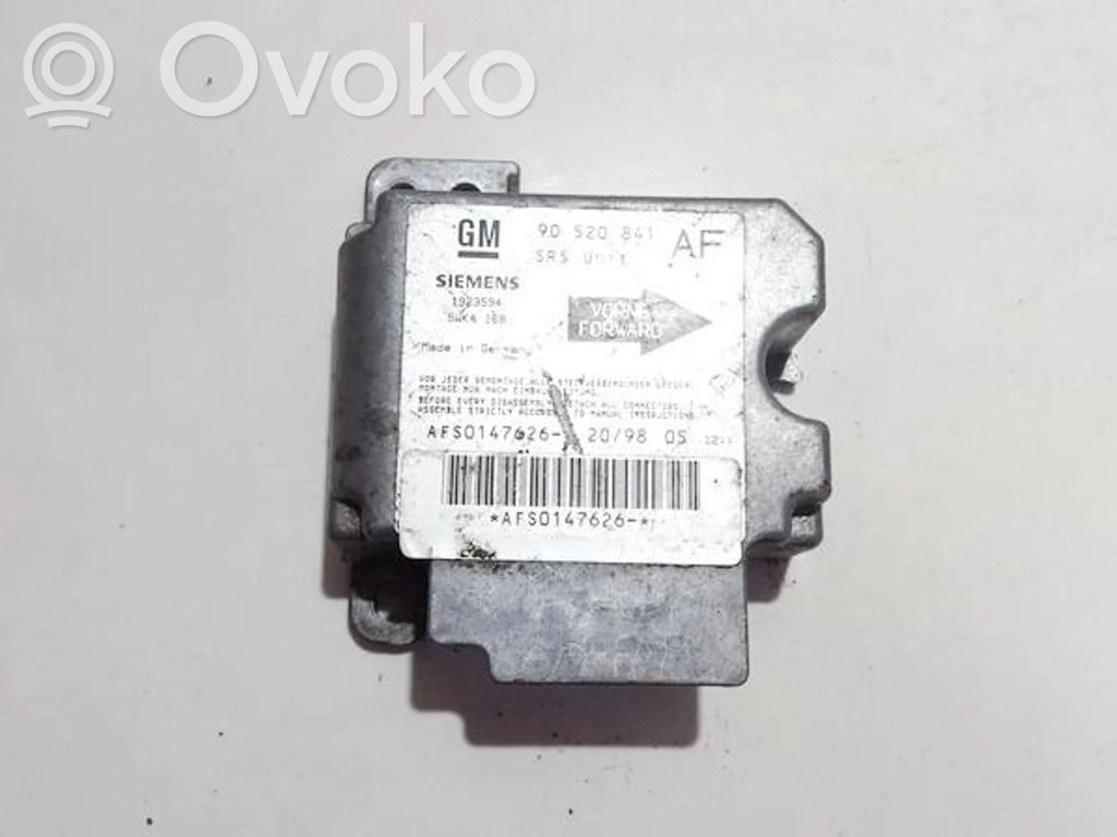 Module de contrôle airbag   90520841,5WK4168,5WK4,90520841