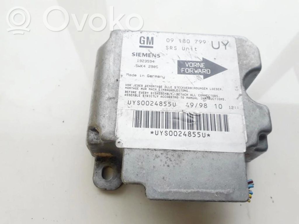 Unidad de control/módulo del Airbag   09180799,1923594,09180799,1923594
