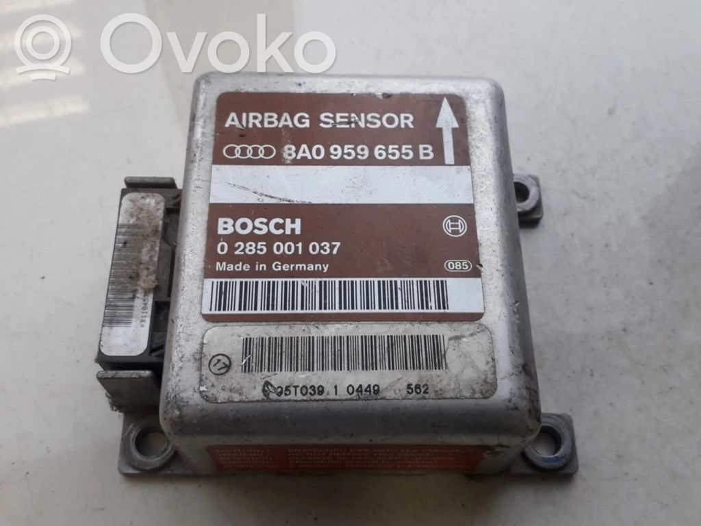 Module de contrôle airbag   8A0959655B,0285001037,0285001037,8A0959655B