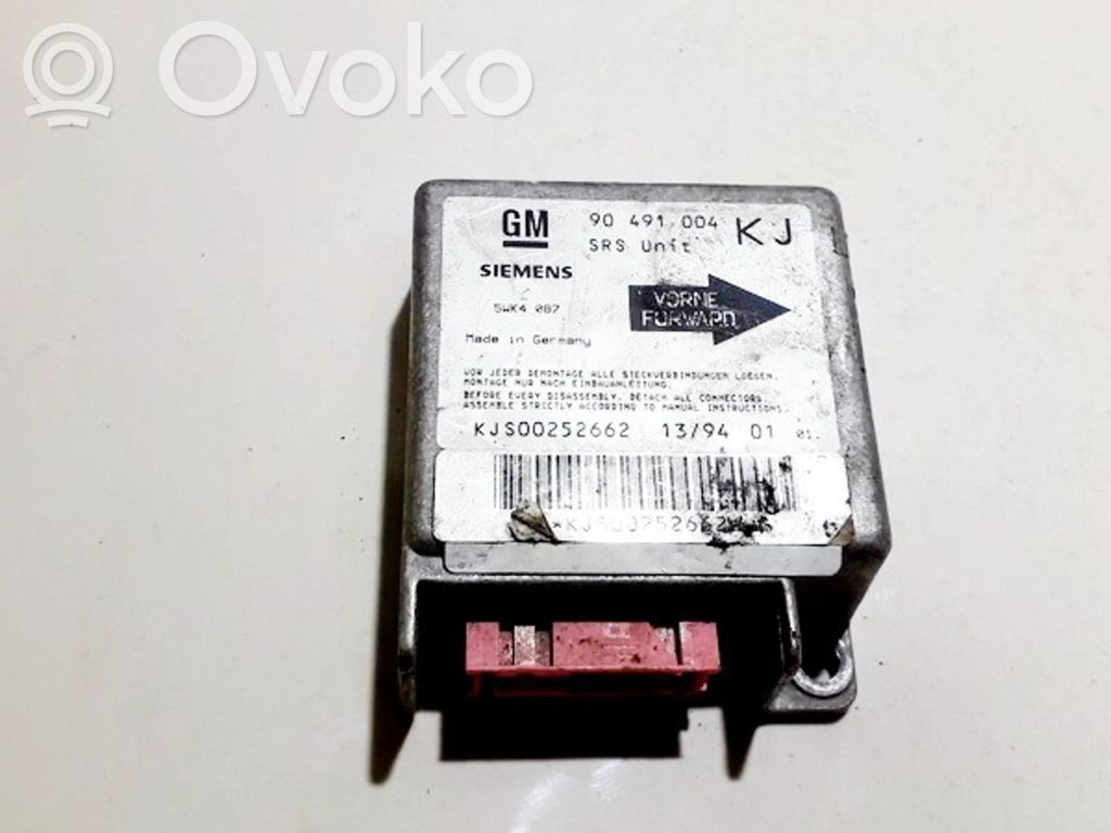 Unidad de control/módulo del Airbag   90491004,5WK4087,5WK4,90491004