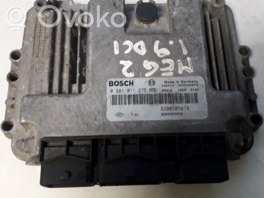 Centralina/modulo del motore   8200305678,0281011275,0281011275,8200305678