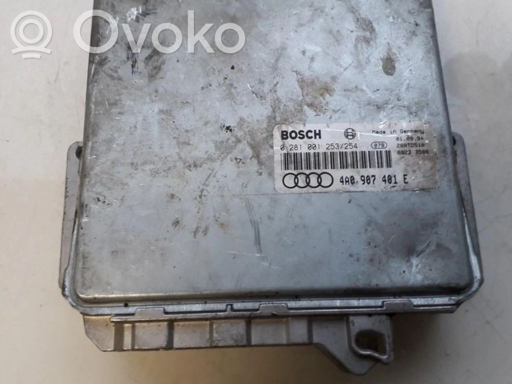 Sterownik / Moduł ECU   0281001253,4A0907401E,0281001253,4A0907401E