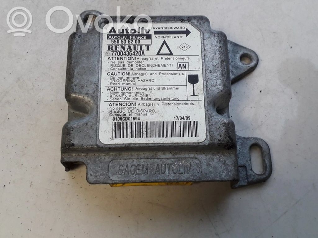 Renault Laguna I Unidad de control/módulo del Airbag 