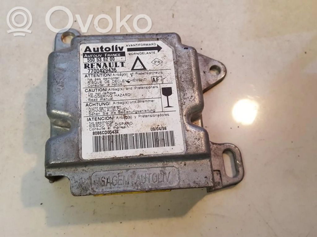 Renault Laguna I Unitate/modul de comandă airbaguri 