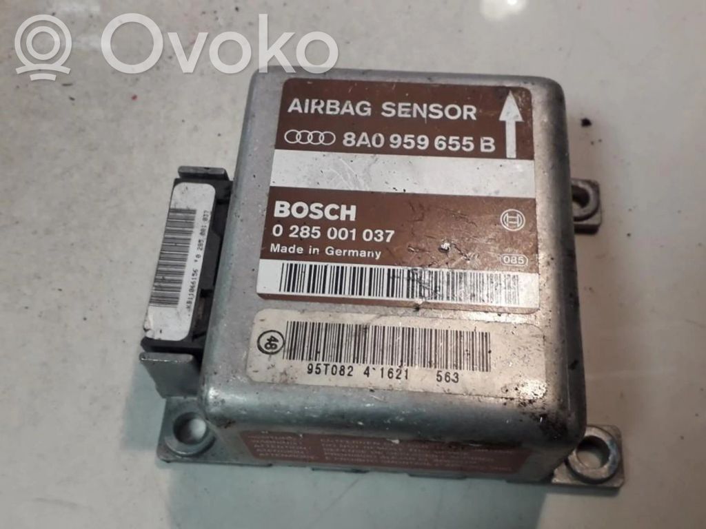 Unidad de control/módulo del Airbag   8A0959655B,0285001037,0285001037,8A0959655B
