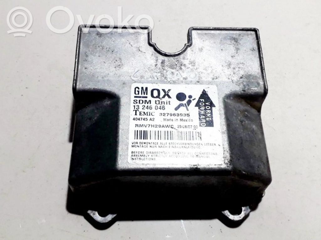 Centralina/modulo airbag   13246046,327963935,13246046,327963935