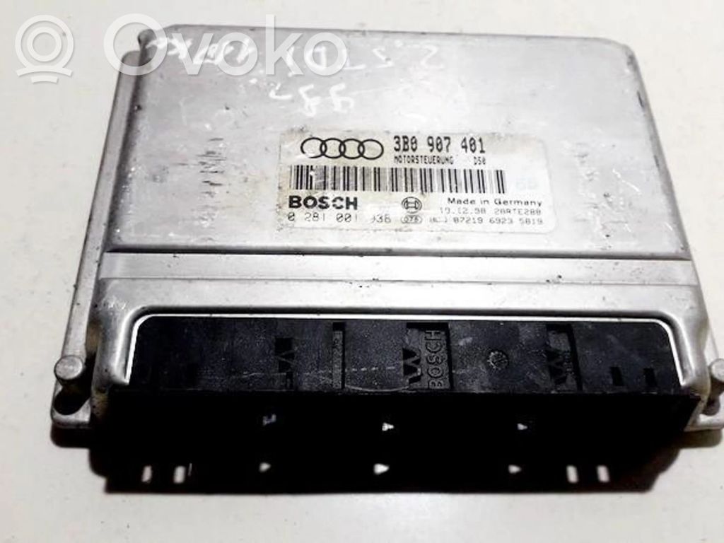 Engine control unit/module   3B0907401,0281001398,3B0907401