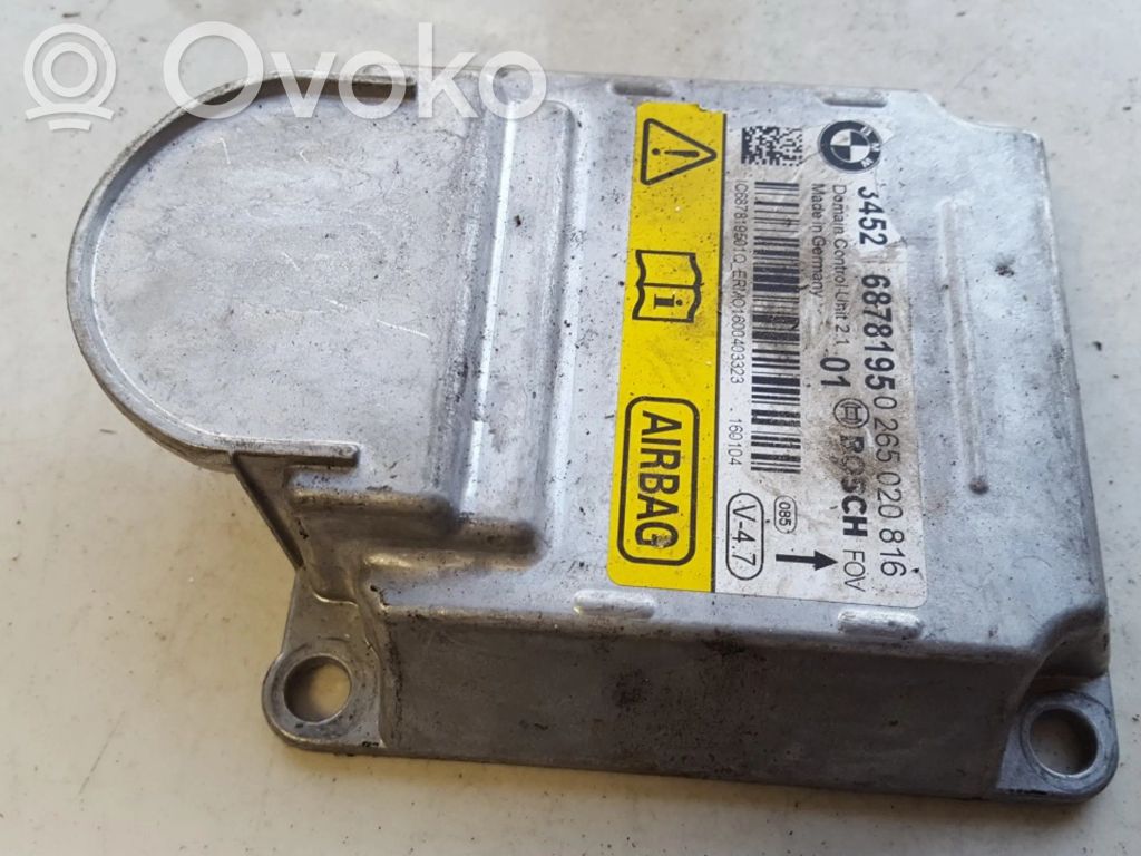 BMW X5 F15 Unitate/modul de comandă airbaguri 