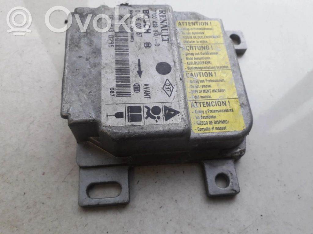 Unidad de control/módulo del Airbag   7700428310,0285001157,0285001157,7700428310