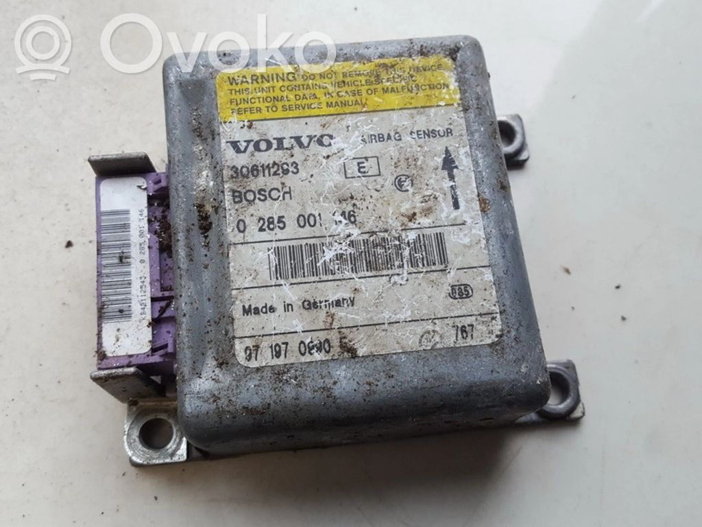 Volvo S40, V40 Unitate/modul de comandă airbaguri 