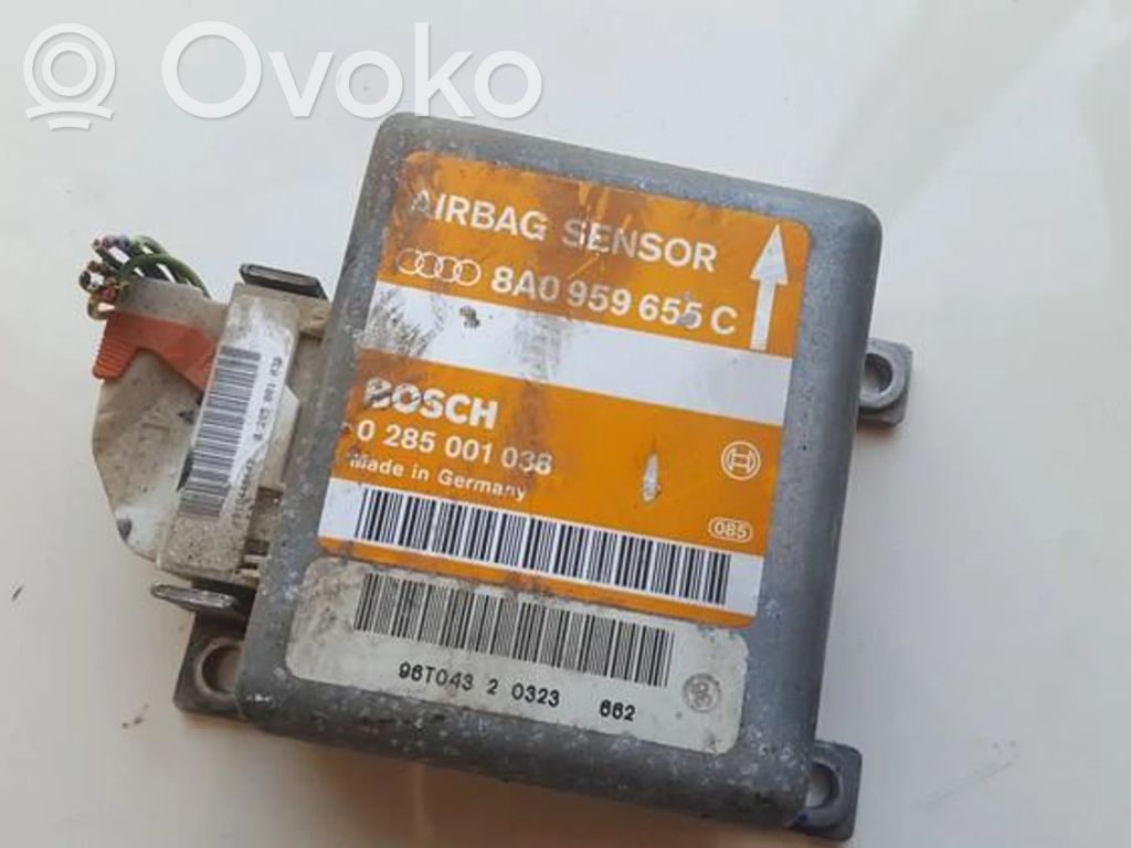 Unitate/modul de comandă airbaguri   8A0959655C,0285001038,0285001038,8A0959655C