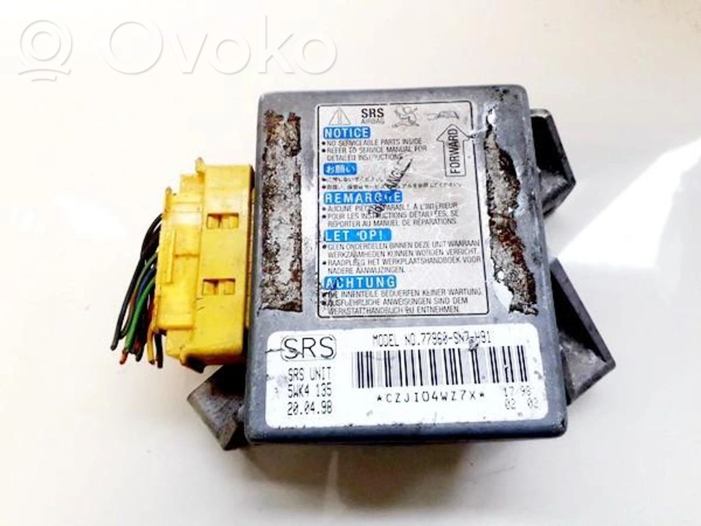 Module de contrôle airbag   77960SN7H91,5WK4135,5WK4,77960SN7H91,CZJI04WZ7X
