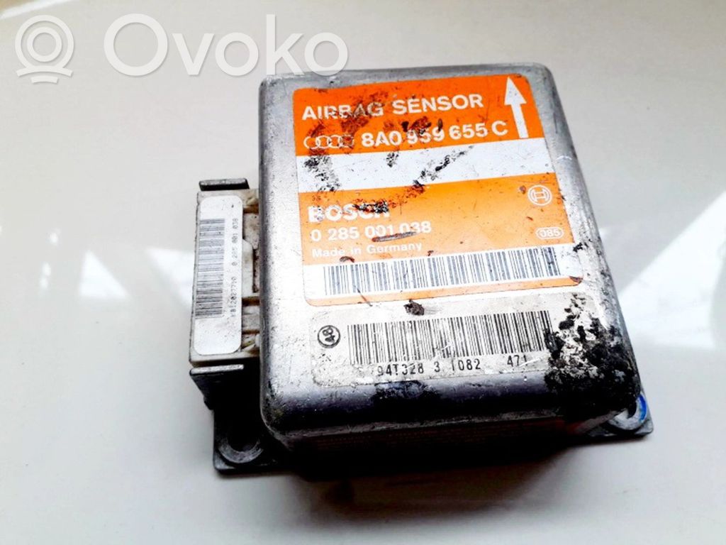 Module de contrôle airbag   8A0959655C,0285001038,8A0959655C