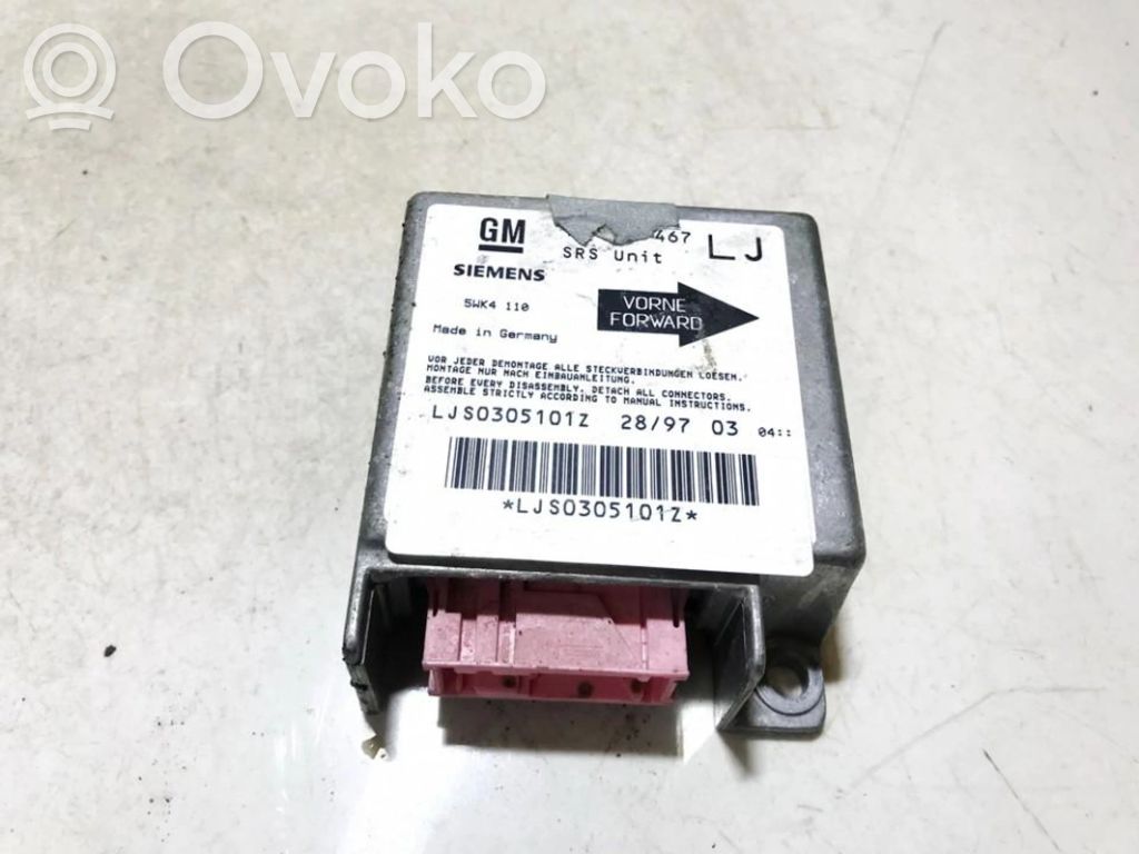 Module de contrôle airbag   90492467,5WK4110,5WK4110,90492467