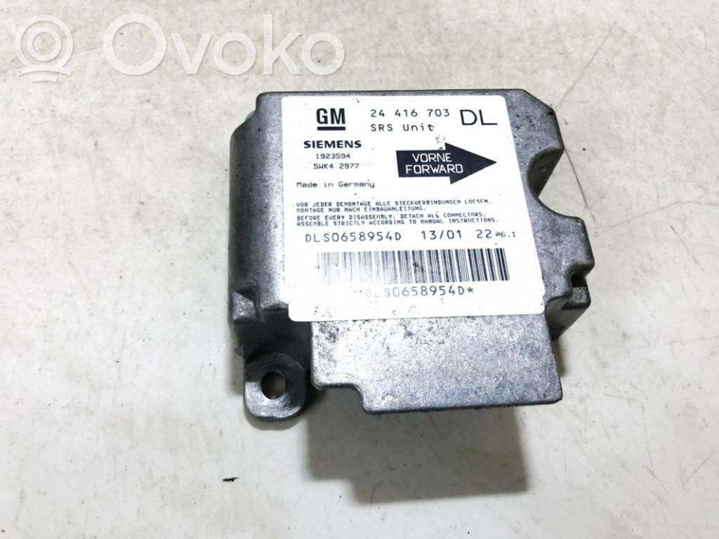 Module de contrôle airbag   24416703,1923594,1923594,24416703,5WK42977