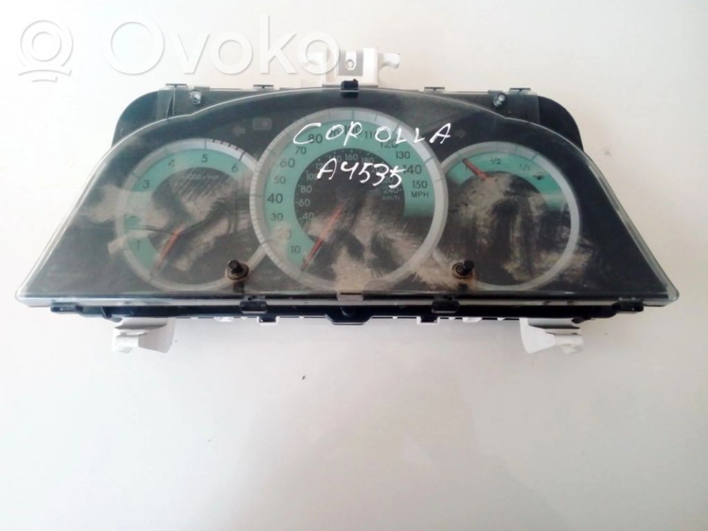 Toyota Corolla Verso AR10 Tachimetro (quadro strumenti) 